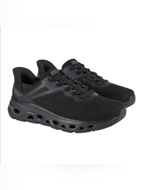 Skechers Glide Lite Swift Fit All-Black Breathable Mesh Running Shoes